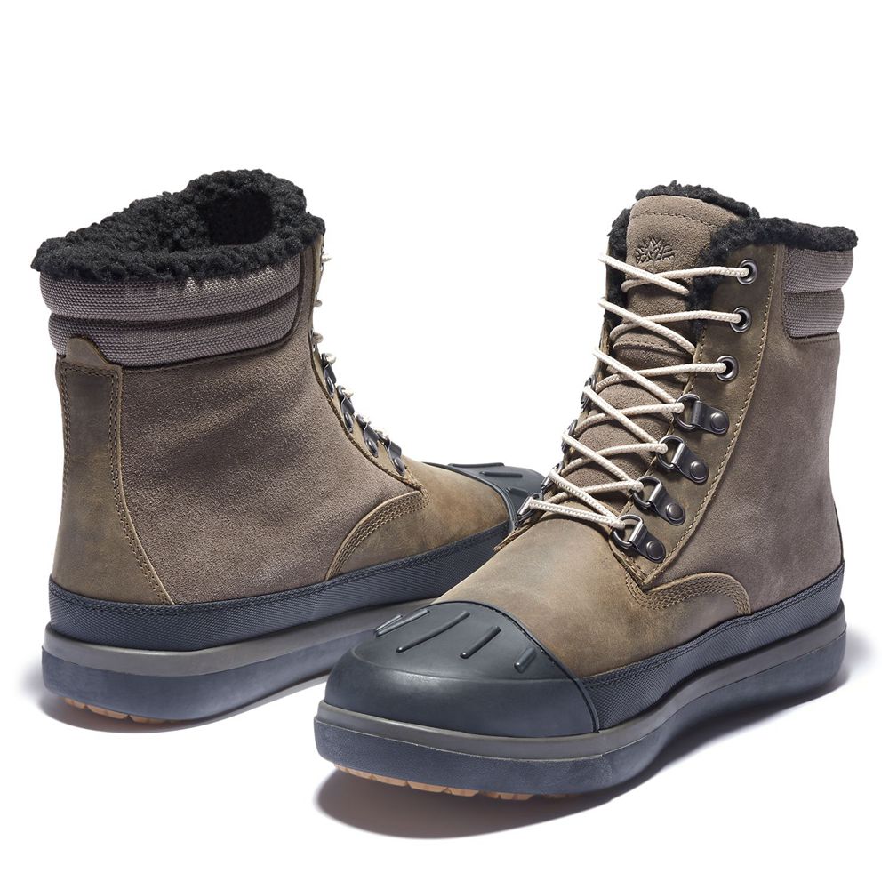 Botas de Nieve Timberland Hombre Ashwood Park Waterproof Verde Oliva/Negras - Chile YCU-140793